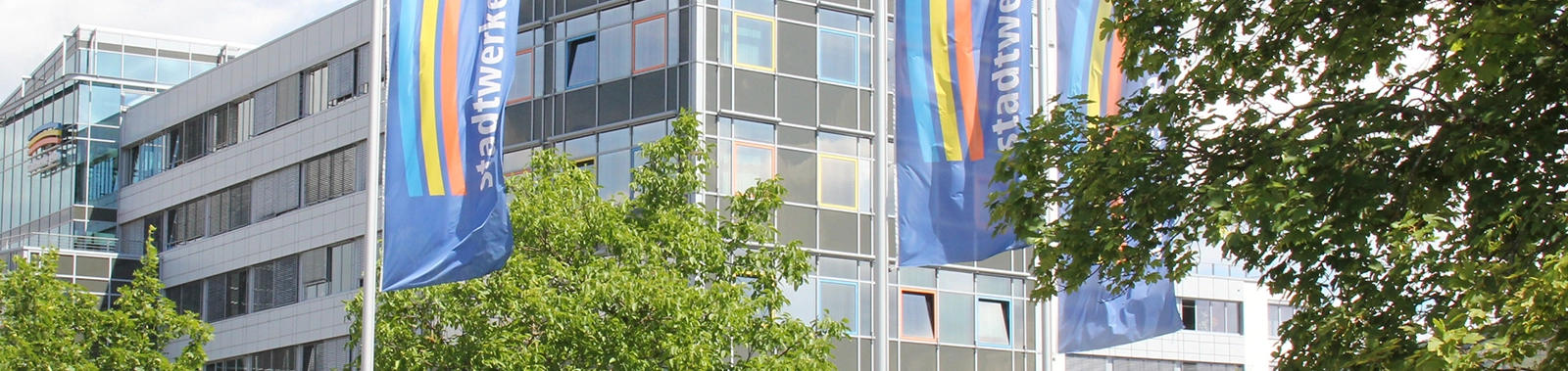 Stadtwerke Haus in der Rudolstädter Straße in Jena