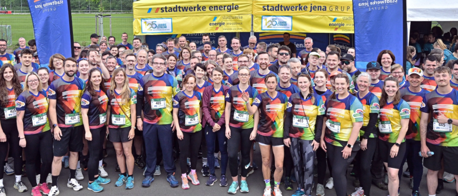Firmenlauf 2026 - Gruppenbild Team Zukunft der Stadtwerke Jena Gruppe
