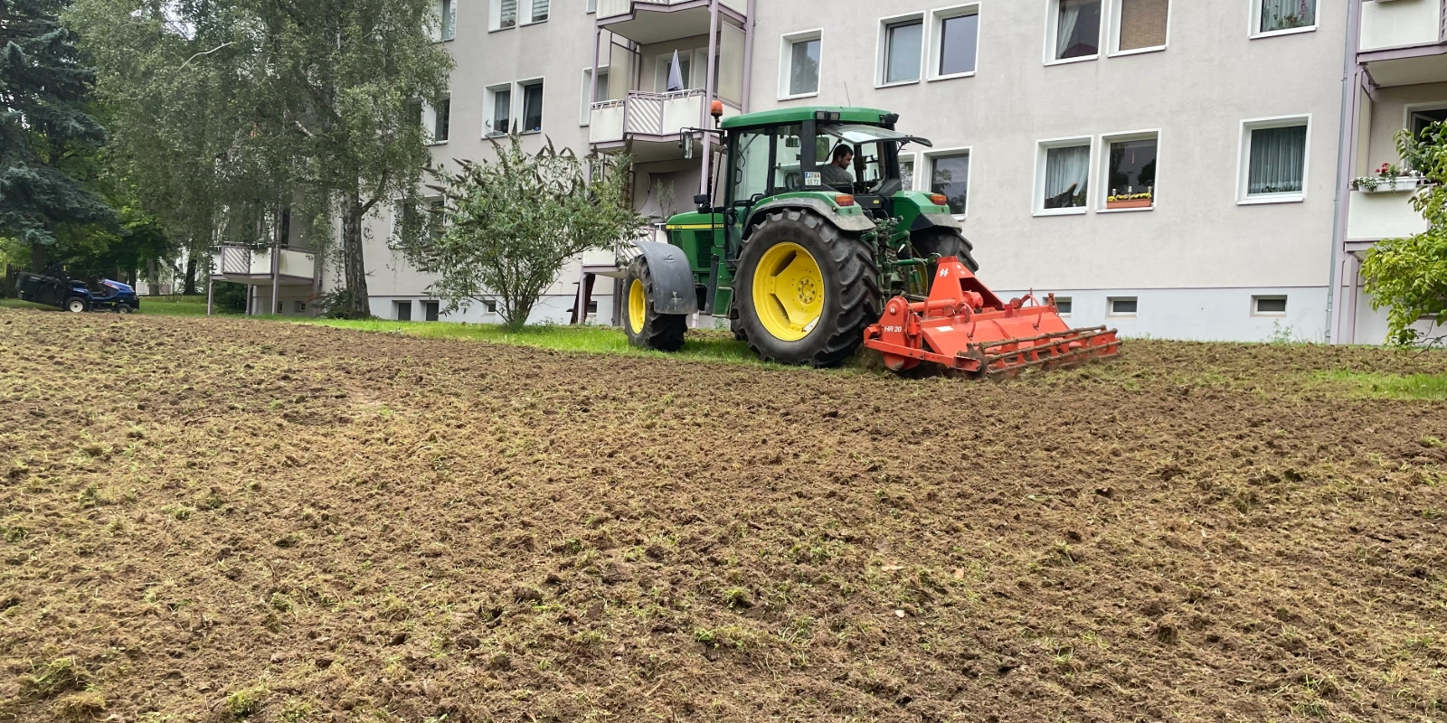 Anlegen einer neuen Insektenwiese in der Ottogerd-Mühlmann-Straße in Jena Nord