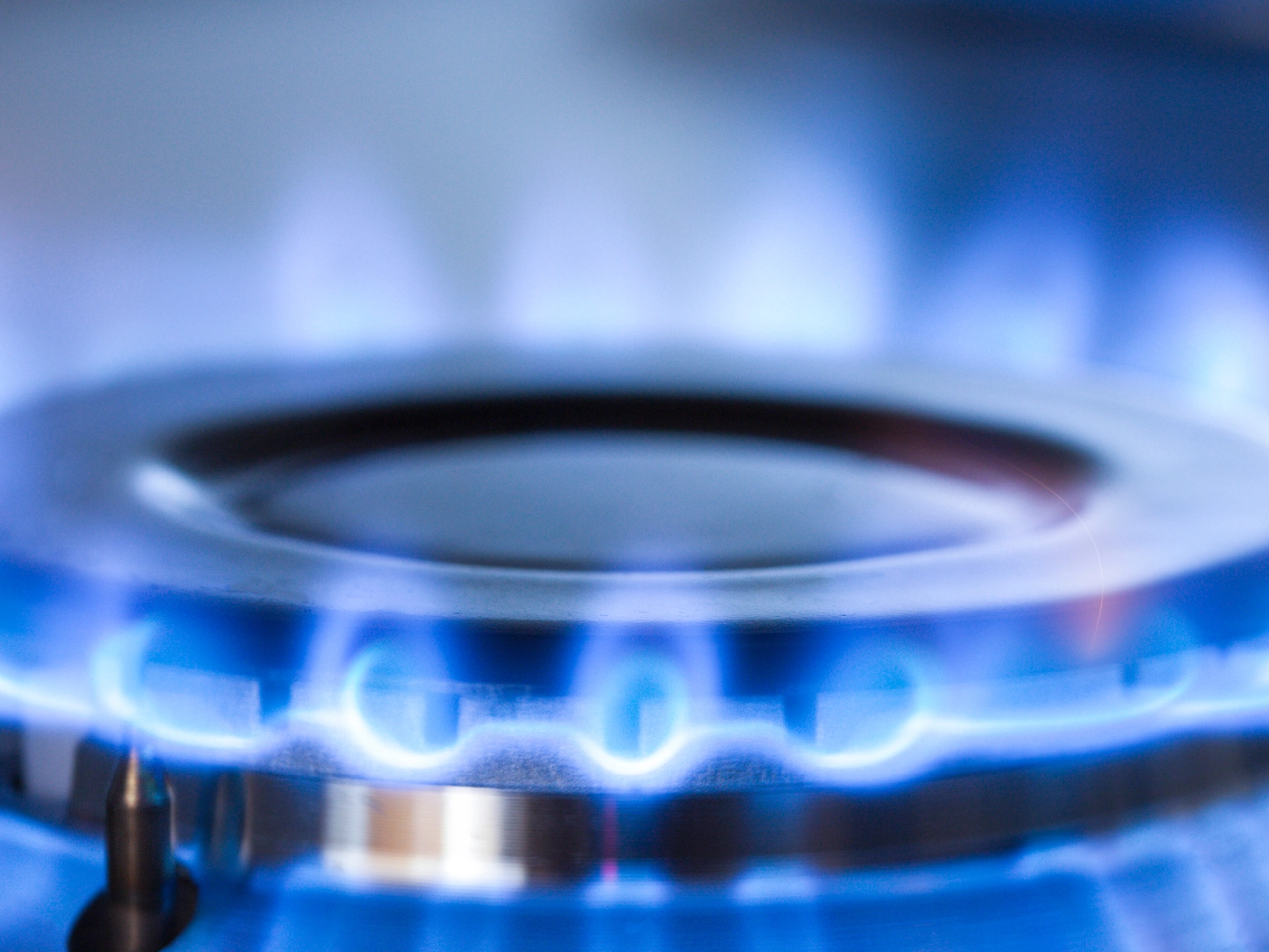 blaue Gasflamme