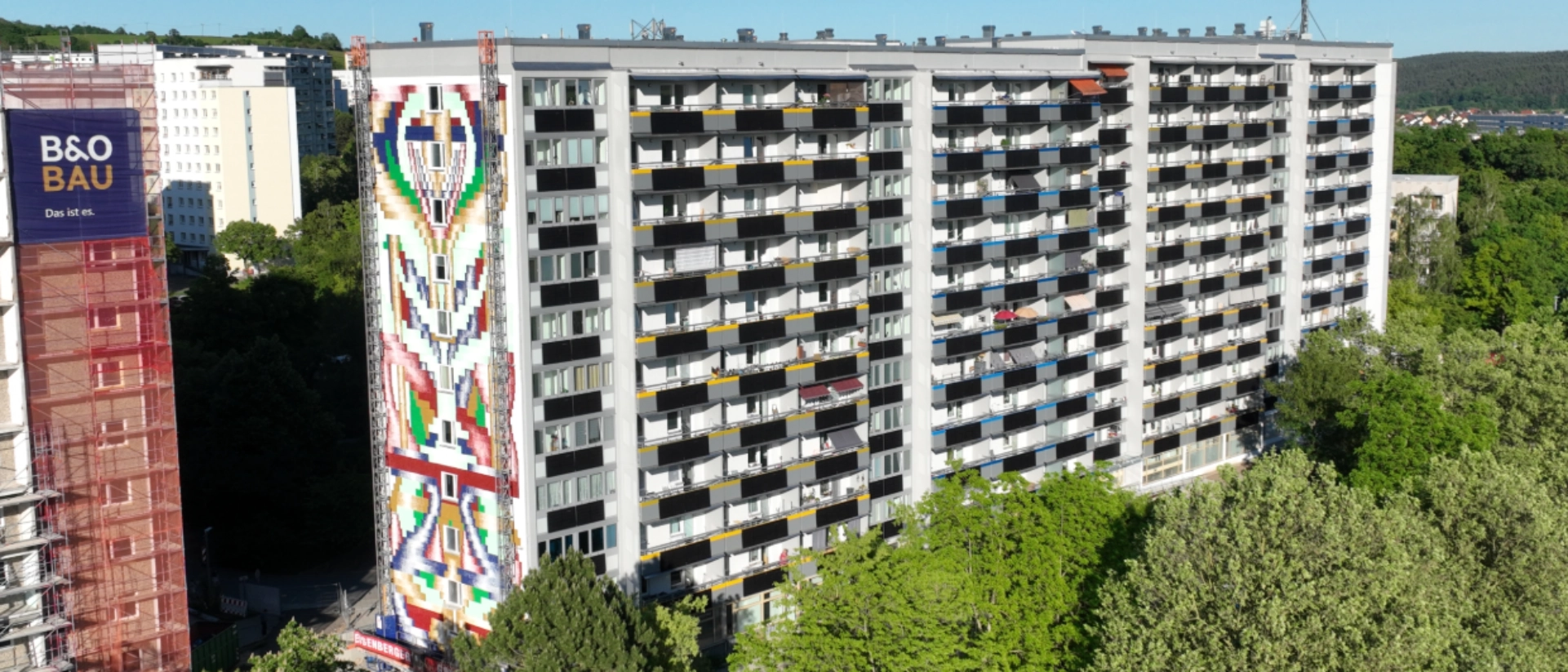 Fassade am Salvador-Allende-Platz wurde fertiggestellt